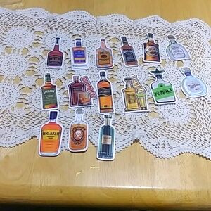 Adult beverages Tear-resistant stickers bundle